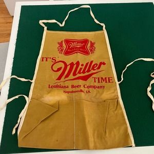 Vintage Miller Beer apron